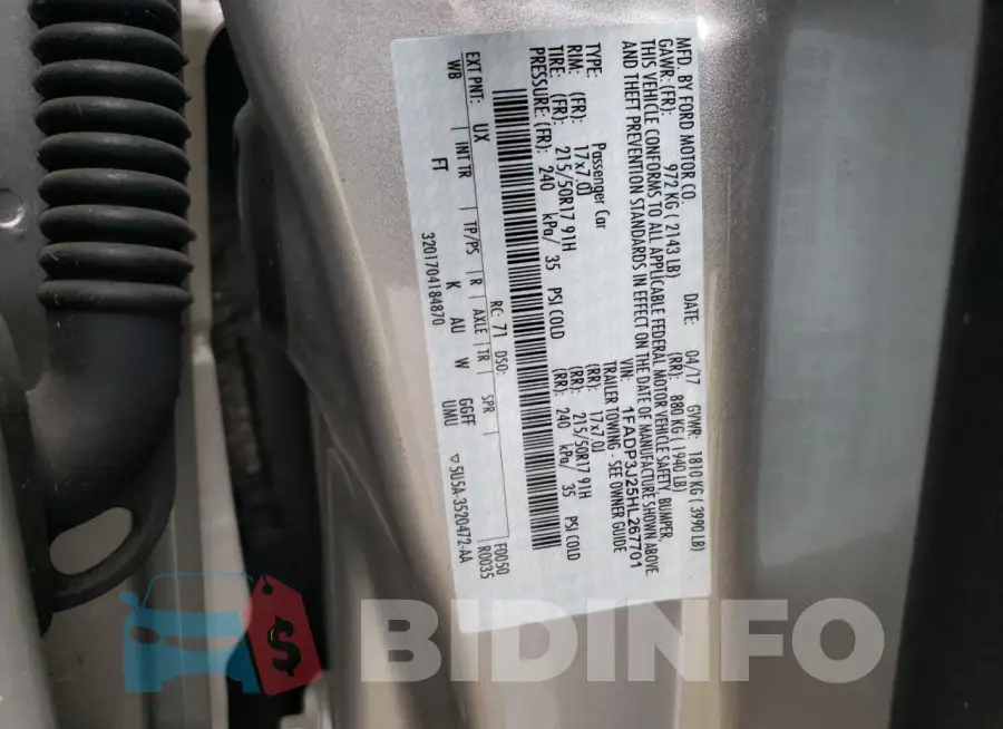 1FADP3J25HL267701 Photo# 12
