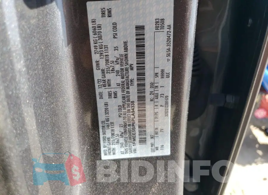 1FMEE5BP6PLA94338 Photo# 13