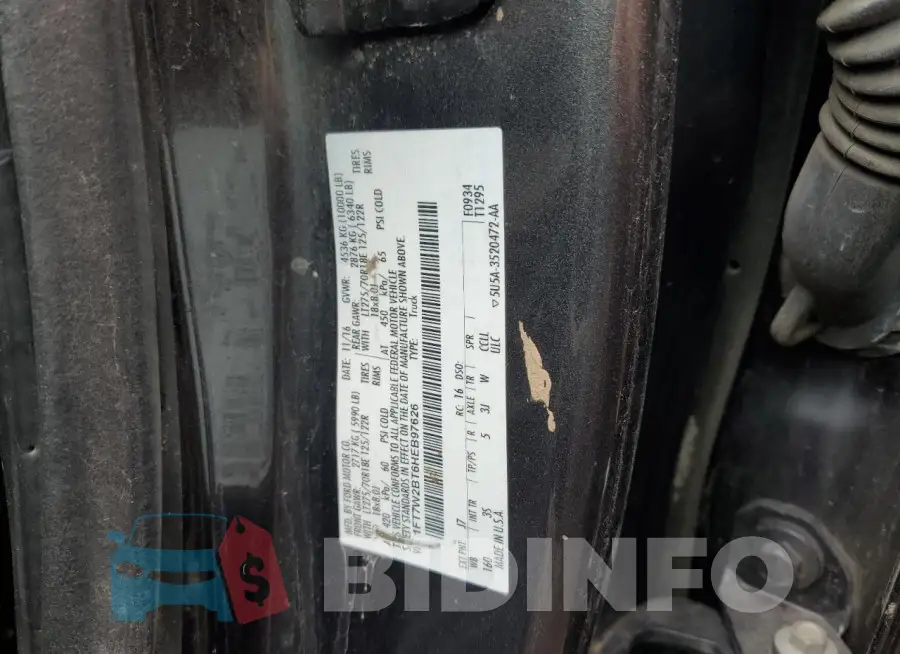 1FT7W2BT6HEB97626 Photo# 12