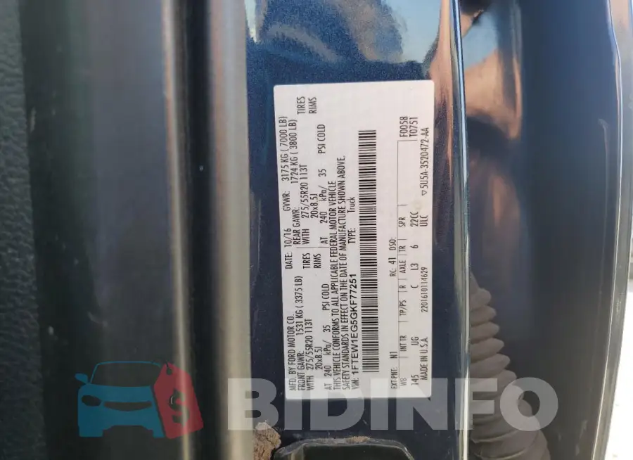 1FTEW1EG5GKF77251 Photo# 12