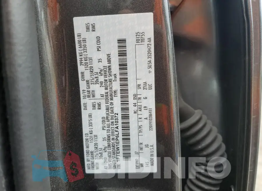 1FTEW1EP6LFA10372 Photo# 12