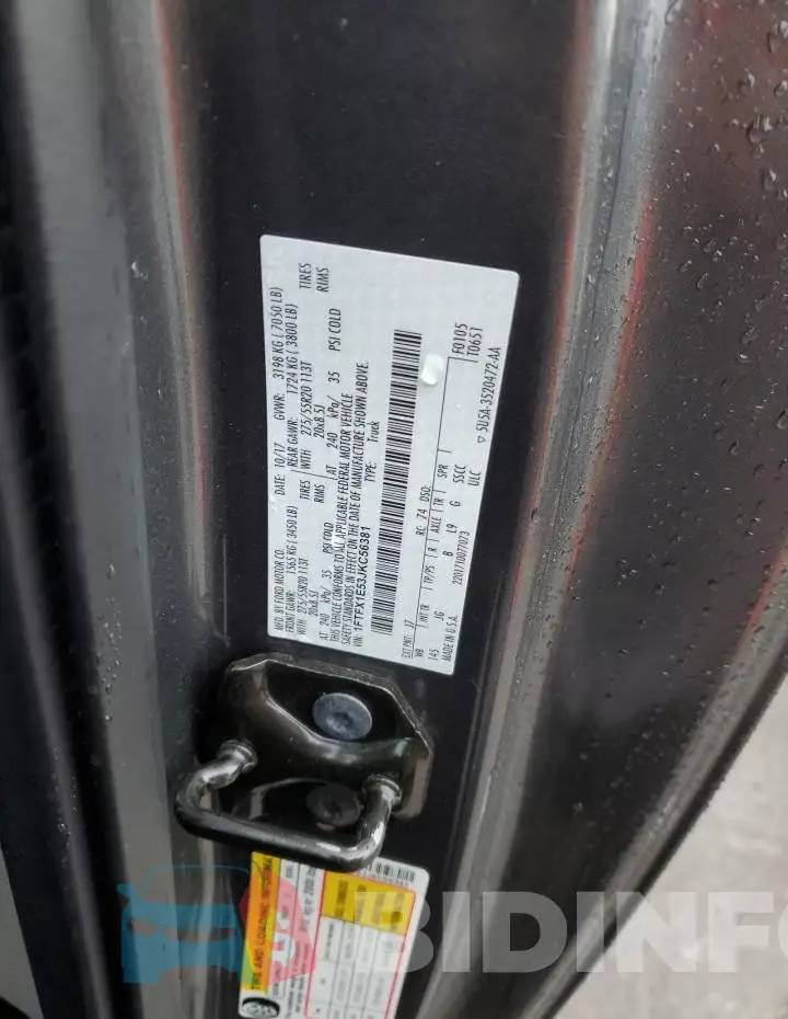 1FTFX1E53JKC56381 Photo# 12