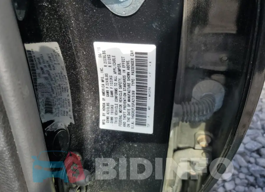 1HGCR2F35FA215068 Photo# 12