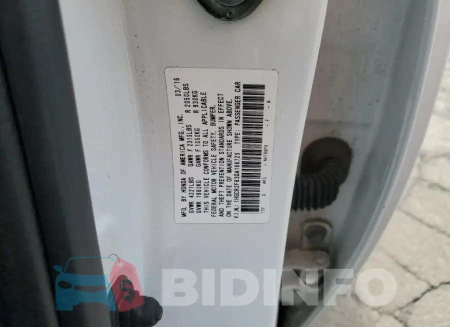 1HGCR2F83GA166725 Photo# 12