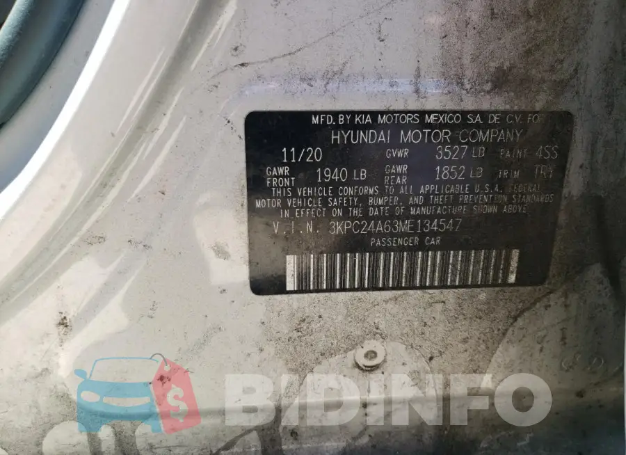 3KPC24A63ME134547 Photo# 12