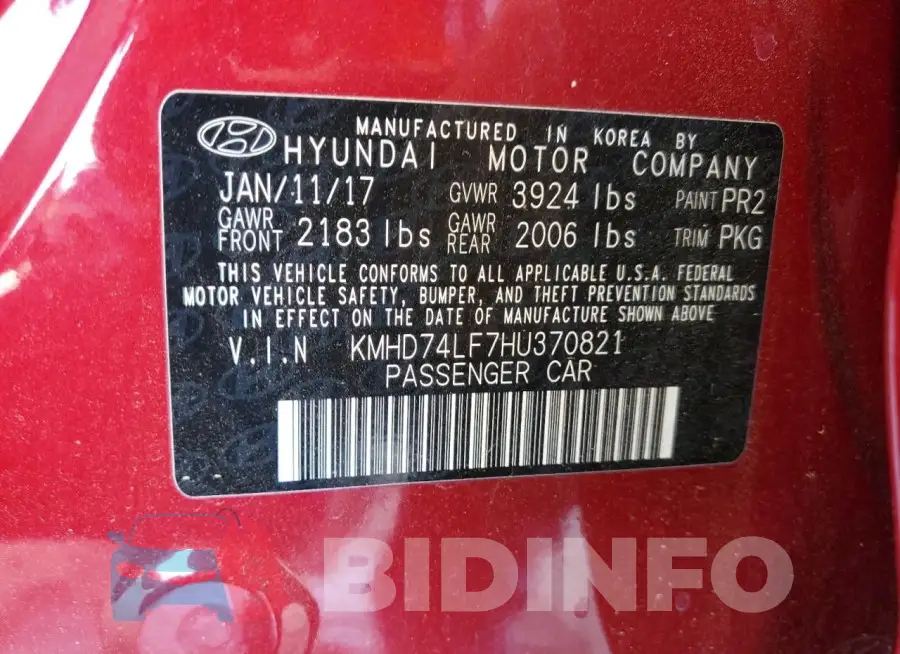 KMHD74LF7HU370821 Photo# 12