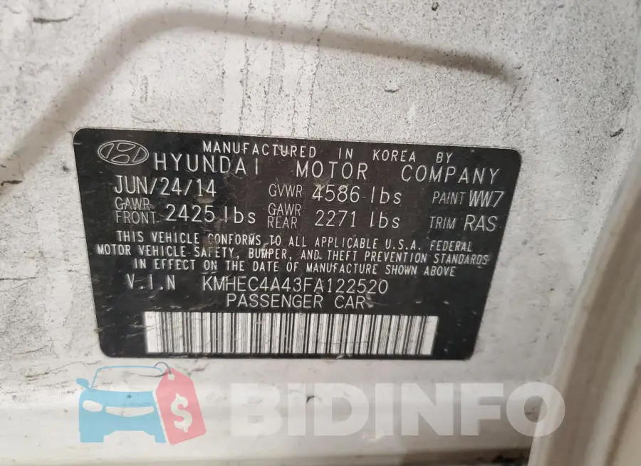 KMHEC4A43FA122520 Photo# 12