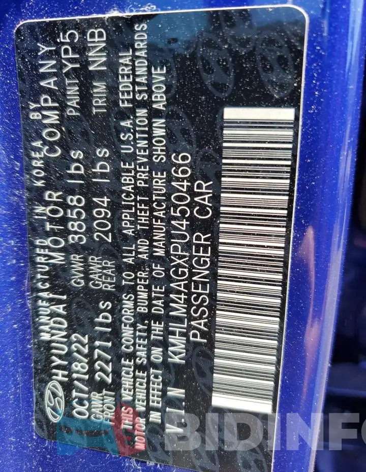 KMHLM4AGXPU450466 Photo# 13