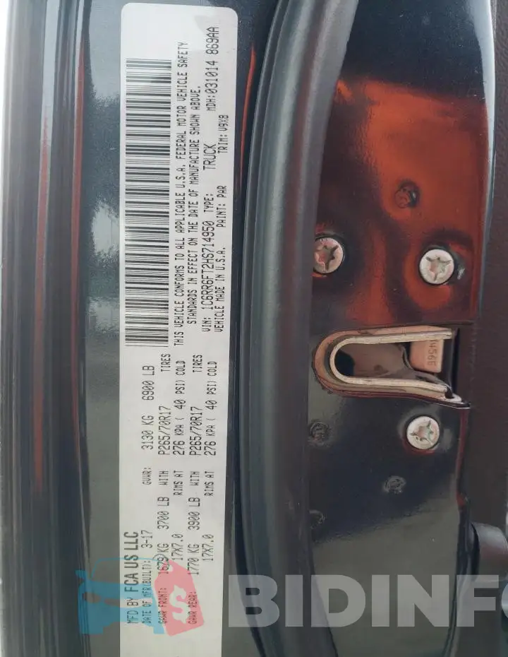 1C6RR6FT2HS714950 Photo# 12