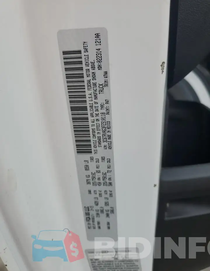 3C6TRVAG3FE510118 Photo# 13