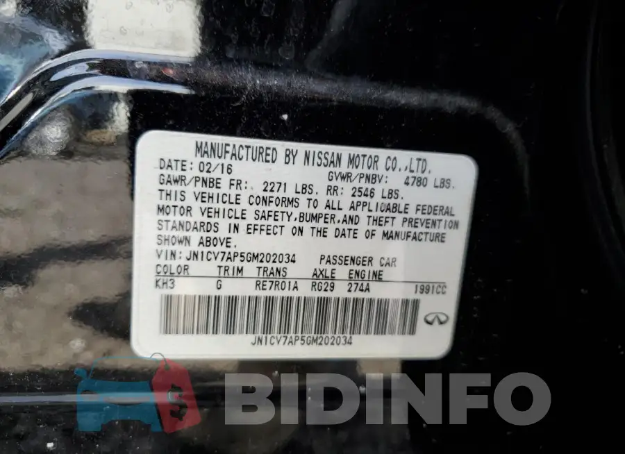 JN1CV7AP5GM202034 Photo# 12