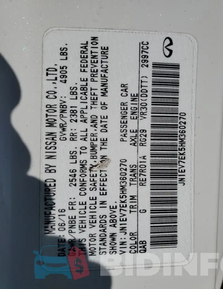 JN1EV7EK5HM360270 Photo# 12