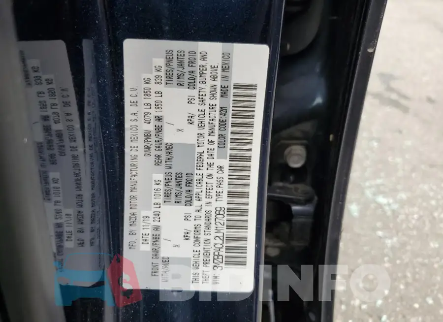 3MZBPACL2LM127069 Photo# 13