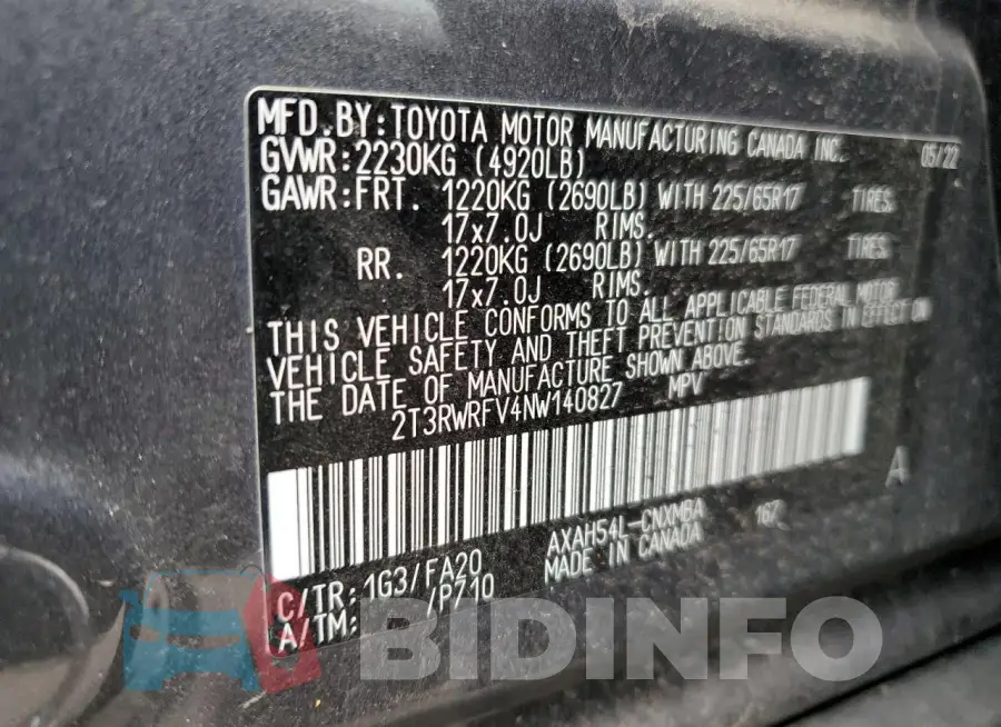 2T3RWRFV4NW140827 Photo# 13