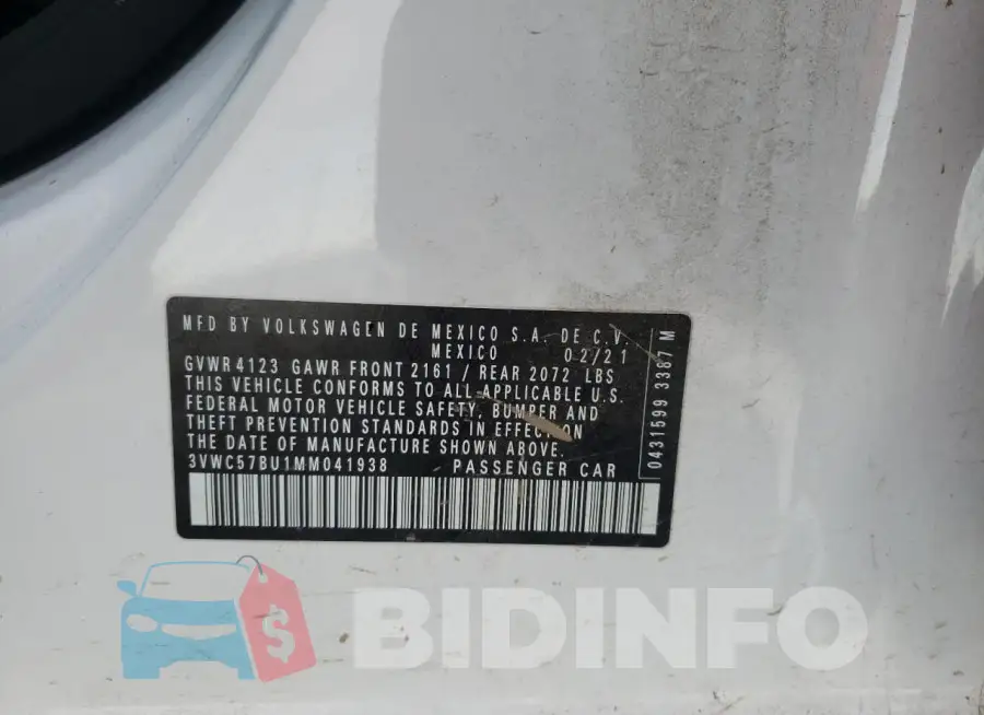 3VWC57BU1MM041938 Photo# 12
