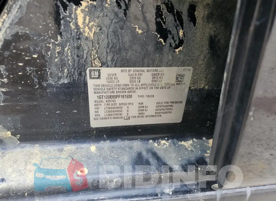 1GT120E85FF181938 Photo# 12