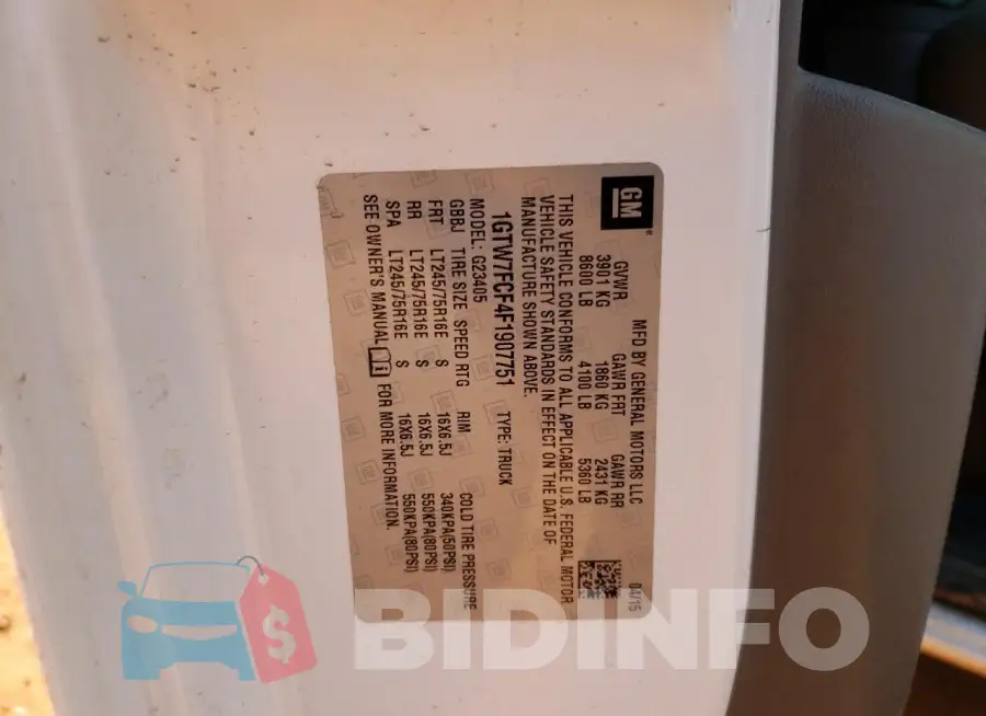 1GTW7FCF4F1907751 Photo# 14