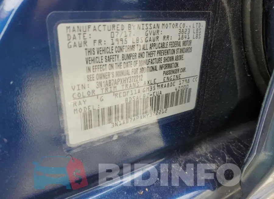 3N1AB7APXHY372212 Photo# 13