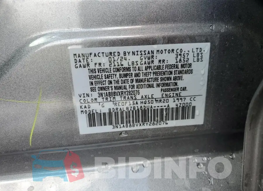 3N1AB8BVXRY282076 Photo# 12