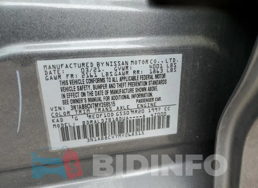 3N1AB8CV7MY268515 Photo# 12