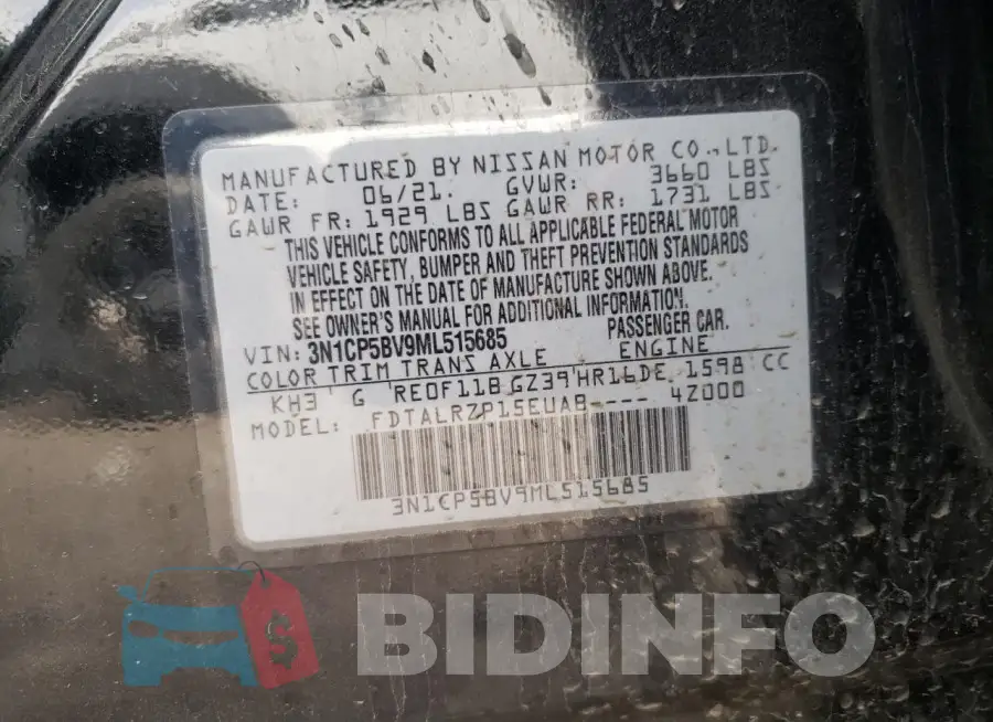 3N1CP5BV9ML515685 Photo# 14