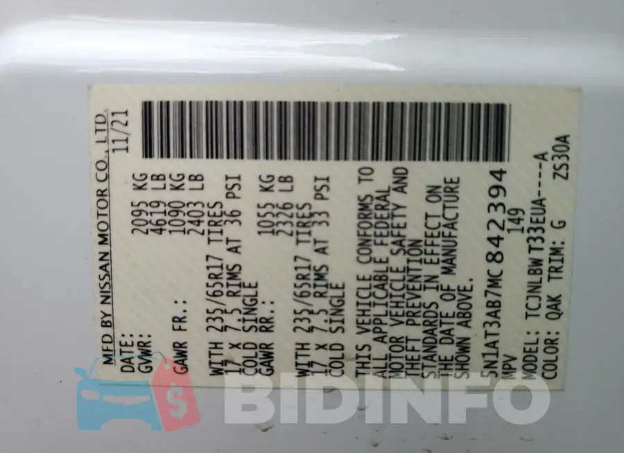 5N1AT3AB7MC842394 Photo# 13