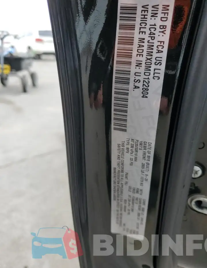 1C4PJMMX0MD122804 Photo# 14