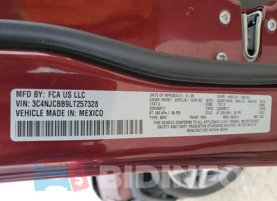 3C4NJCBB9LT257328 Photo# 13