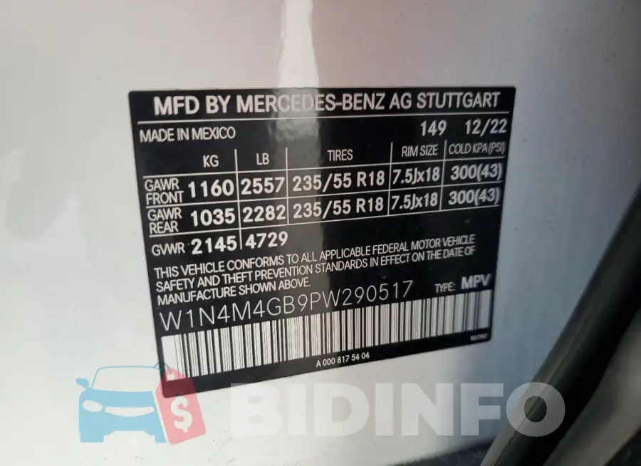 W1N4M4GB9PW290517 Photo# 13