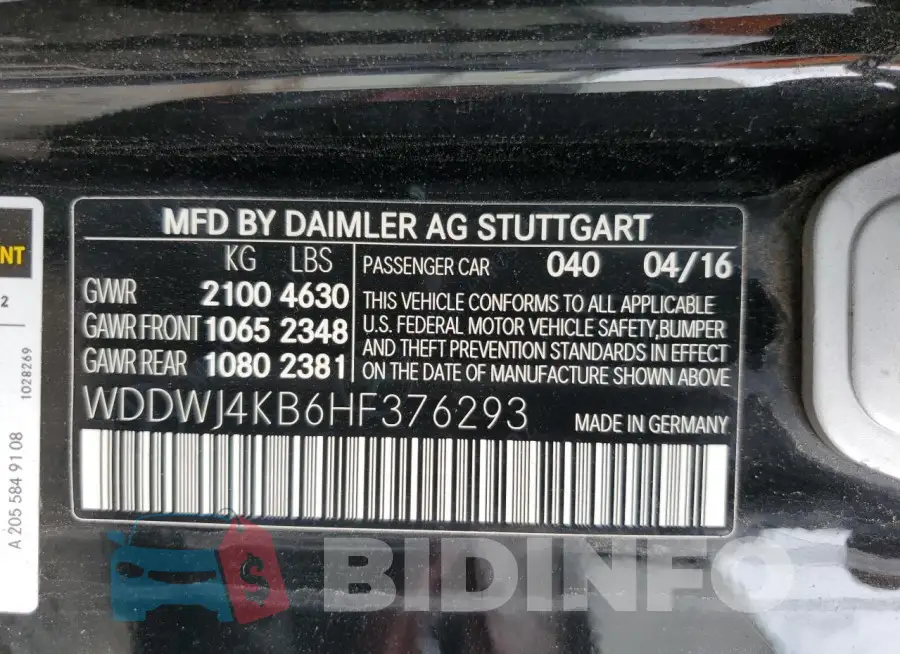 WDDWJ4KB6HF376293 Photo# 12