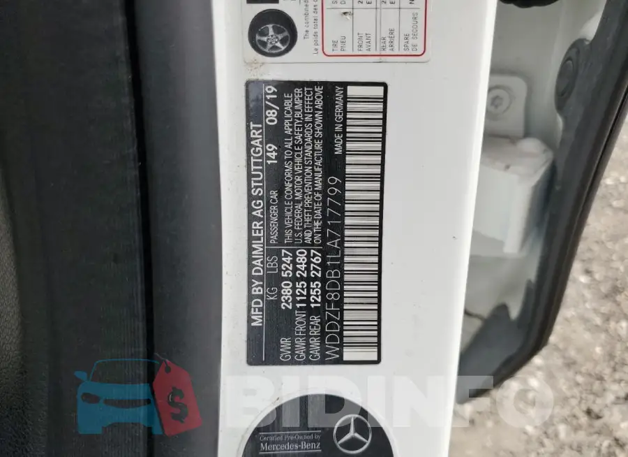 WDDZF8DB1LA717799 Photo# 12
