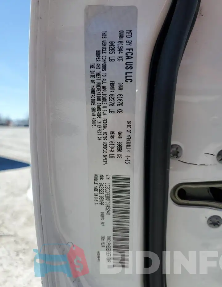 1C3CDFEBXFD345248 Photo# 12