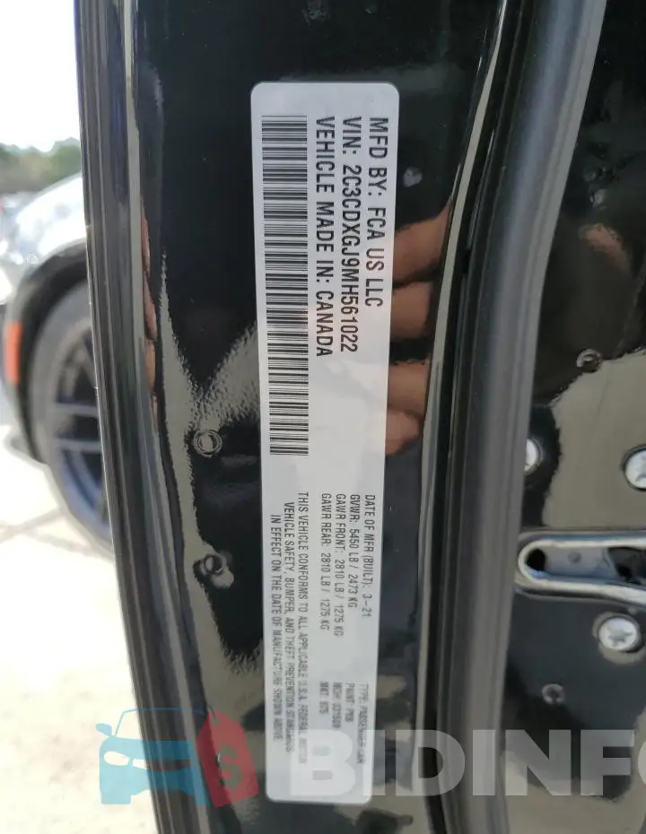 2C3CDXGJ9MH561022 Photo# 12