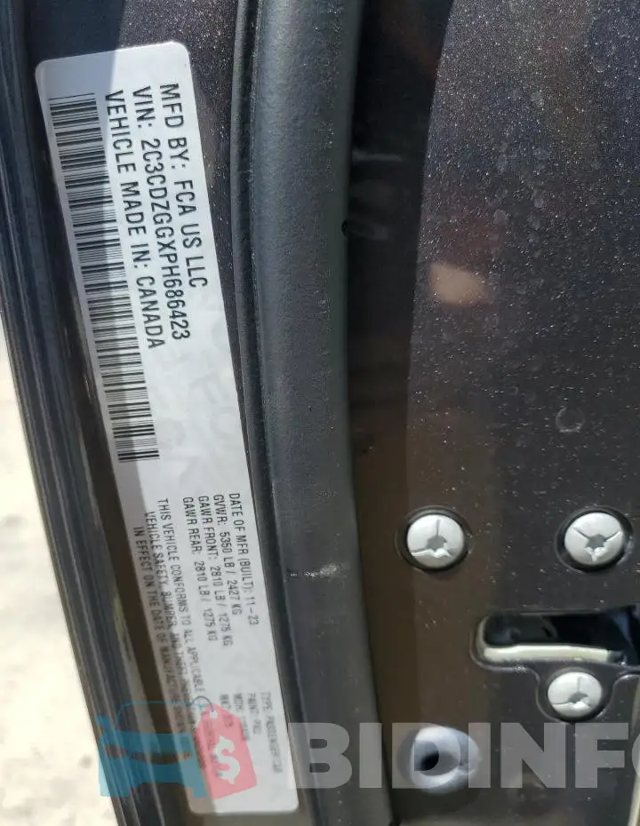 2C3CDZGGXPH686423 Photo# 12