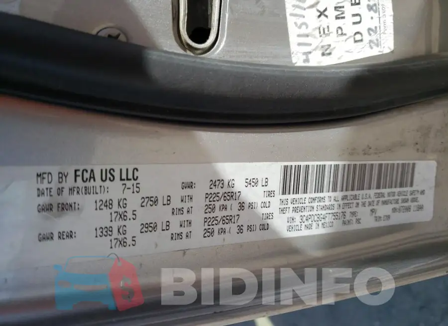 3C4PDCBG4FT755176 Photo# 13