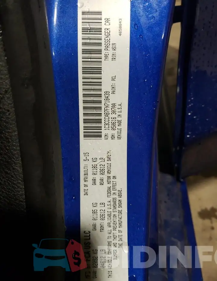1C3CCCAB7FN718439 Photo# 12