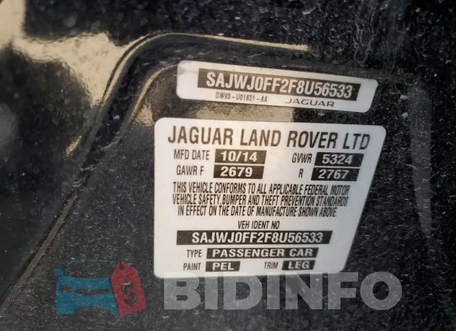 SAJWJ0FF2F8U56533 Photo# 12