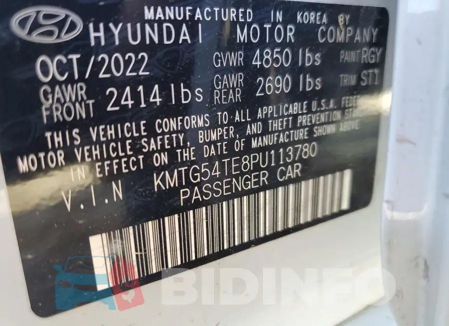 KMTG54TE8PU113780 Photo# 13