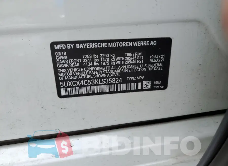 5UXCX4C53KLS35824 Photo# 13