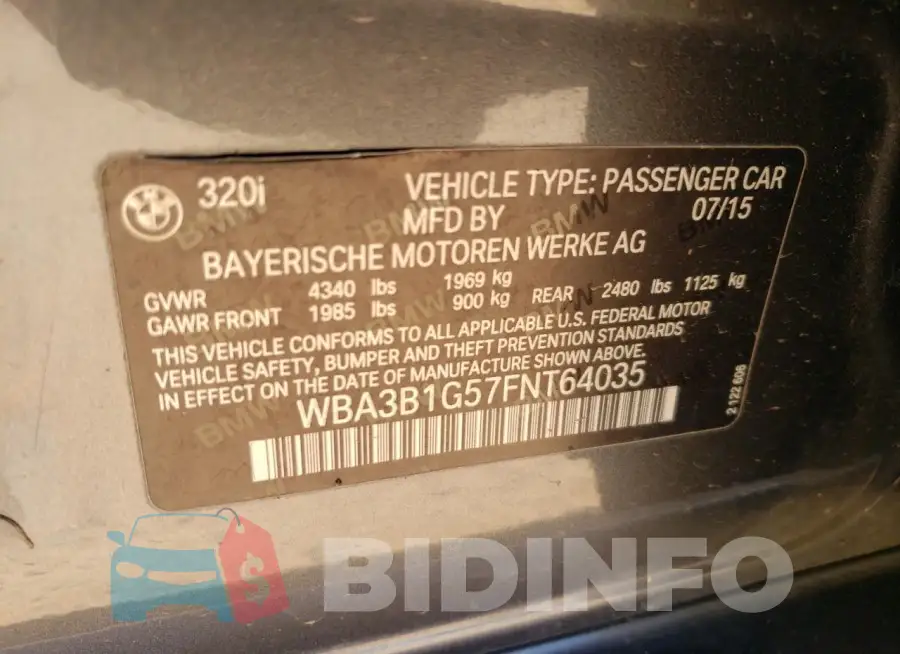 WBA3B1G57FNT64035 Photo# 12