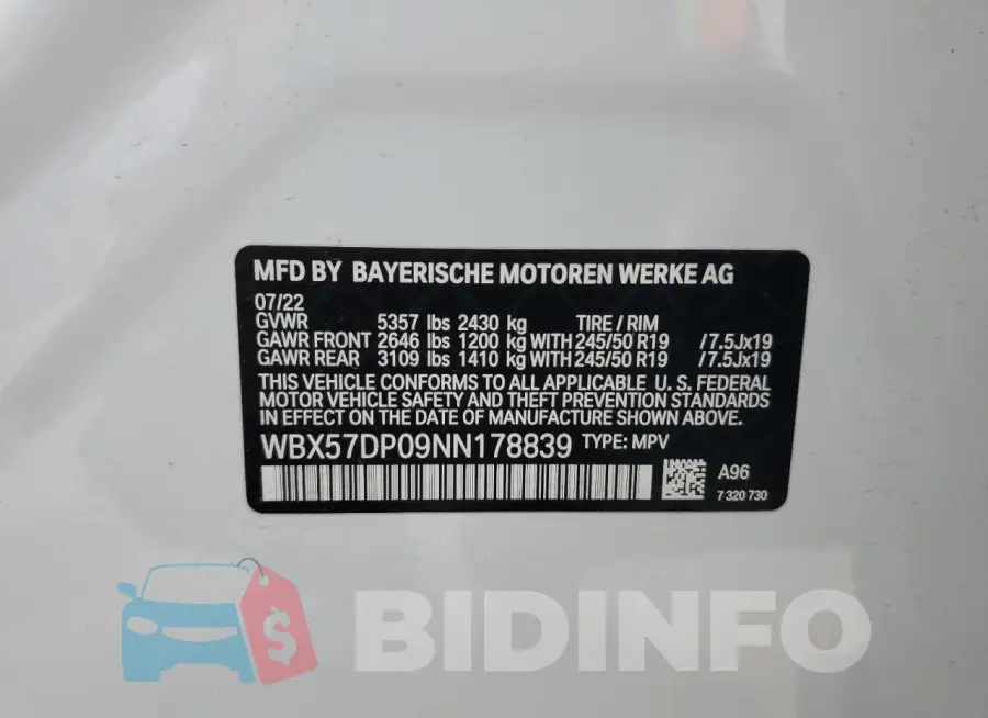 WBX57DP09NN178839 Photo# 13