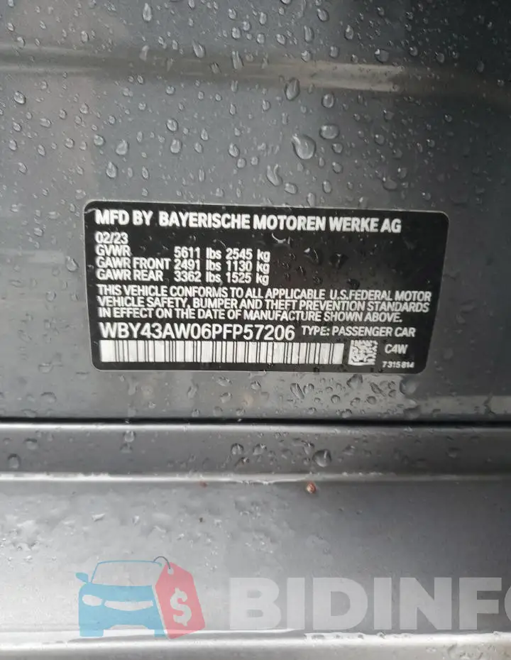 WBY43AW06PFP57206 Photo# 12