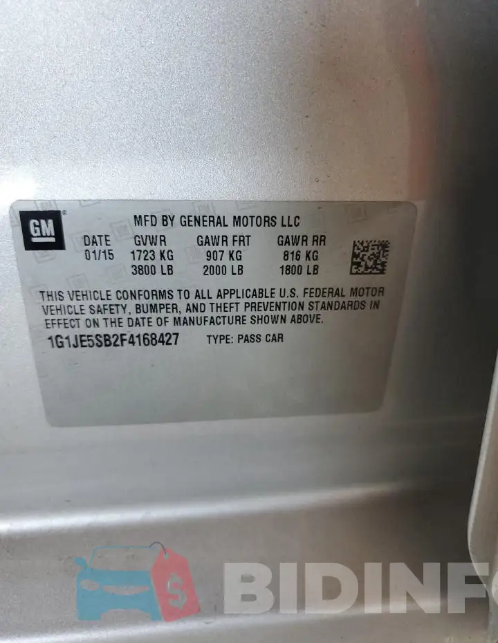 1G1JE5SB2F4168427 Photo# 12