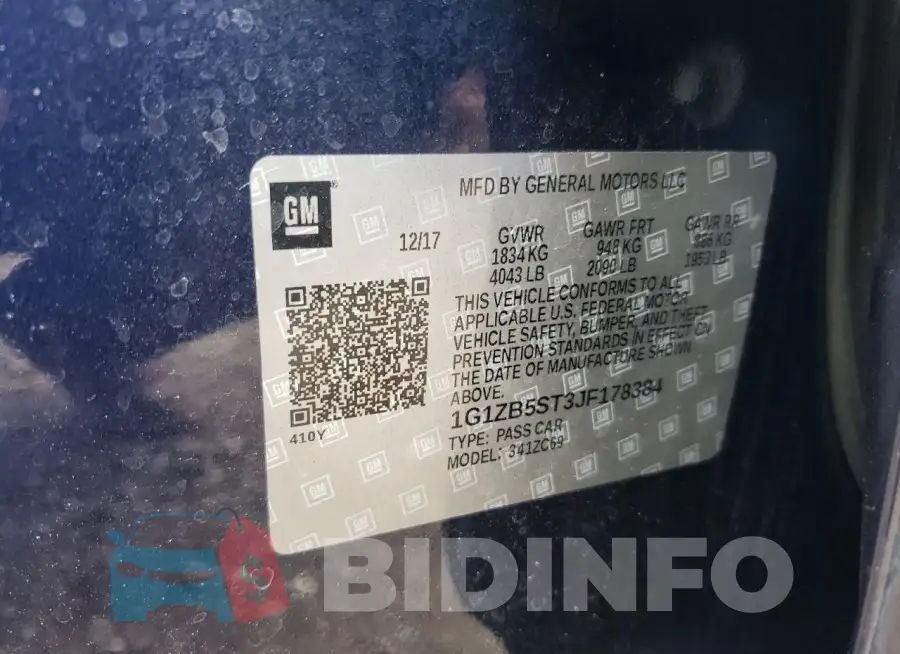1G1ZB5ST3JF178384 Photo# 12