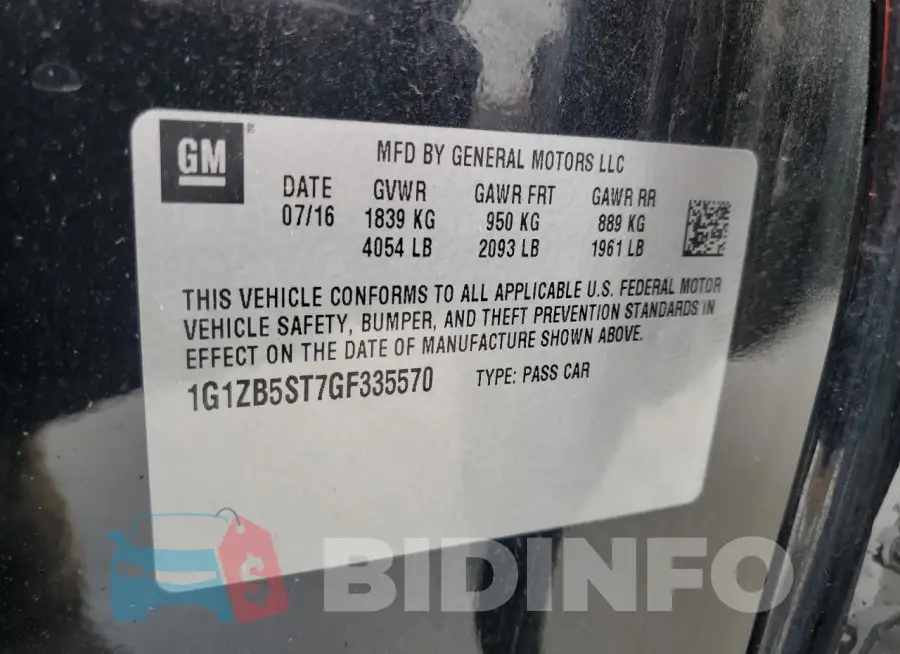 1G1ZB5ST7GF335570 Photo# 12