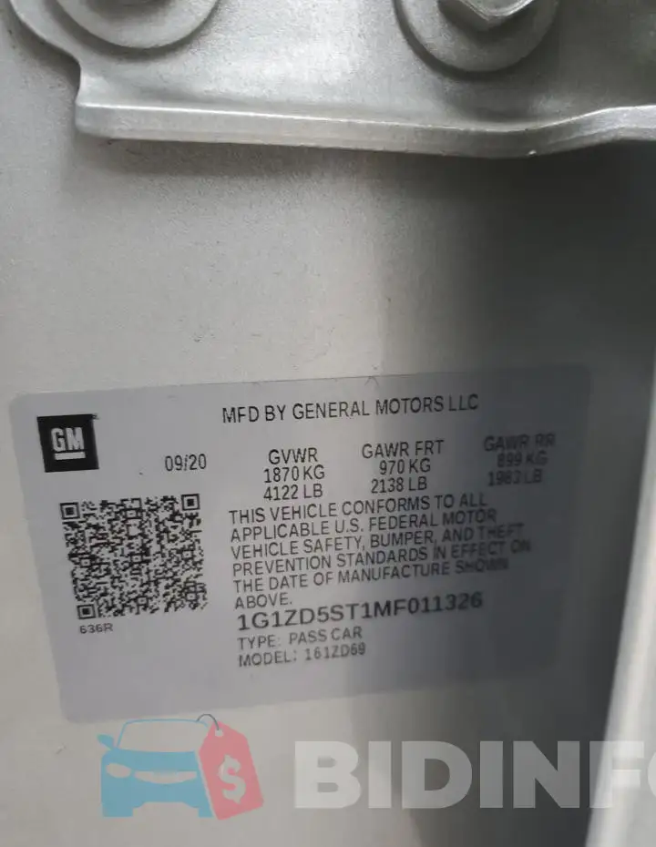 1G1ZD5ST1MF011326 Photo# 12