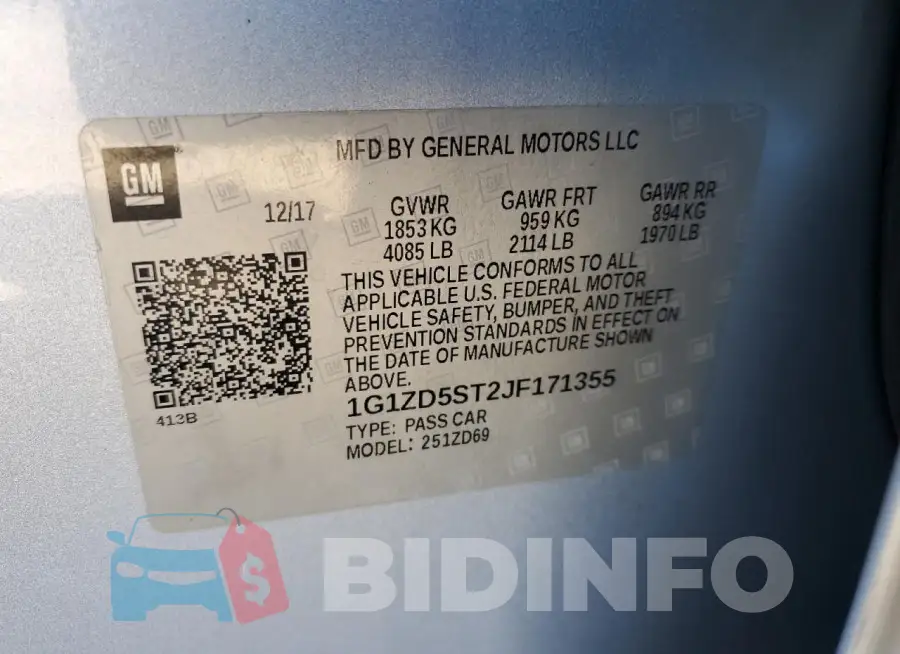 1G1ZD5ST2JF171355 Photo# 12