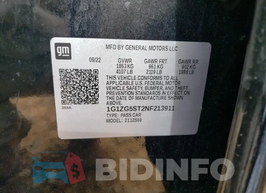 1G1ZG5ST2NF213911 Photo# 12