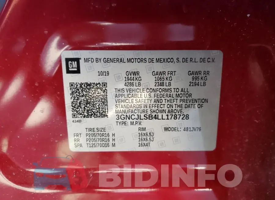 3GNCJLSB4LL178728 Photo# 13