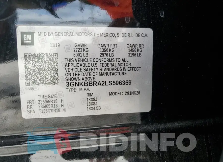 3GNKBBRA2LS596369 Photo# 13